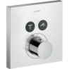 Bateria termostatyczna do 2 odbiorników, kwadratowy, podtynkowa Chrom ShowerSolutions AXOR 36715000