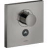 Bateria termo. HighFlow do 1 odb. z dodatkowym wyjściem, kwadratowa, podtynk. Czarny Chrom poler ShowerSelect AXOR 36716330