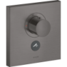 Bateria termo. HighFlow do 1 odb. z dodatkowym wyjściem, kwadratowa, podtynk. Czarny Chrom brushed ShowerSelect AXOR 36716340