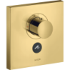 Bateria termo. HighFlow do 1 odbiornika z dodatkowym wyjściem, kwadratowa, podtynkowa Złoty poler ShowerSelect AXOR 36716990