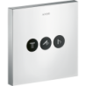 Zawór odcinający do 3 odbiorników, kwadratowy, podtynkowy Chrom ShowerSelect AXOR 36717000