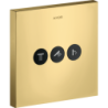 Zawór odcinający do 3 odbiorników, kwadratowy, podtynkowy Złoty Optyczny Polerowany ShowerSelect AXOR 36717990
