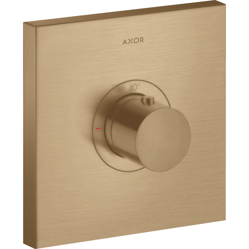 Bateria termostatyczna HighFlow, kwadratowa, podtynkowa Brąz Szczotkowany ShowerSelect AXOR 36718140