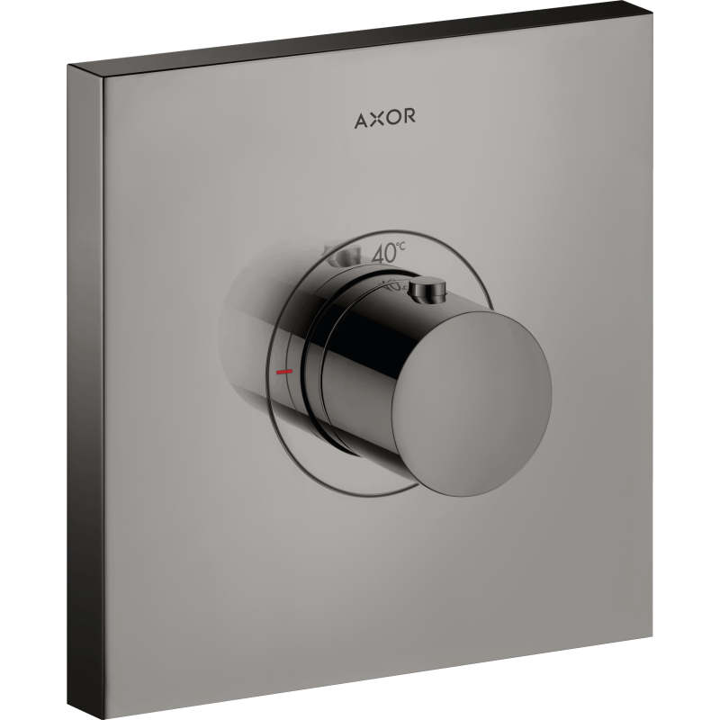 Bateria termostatyczna HighFlow, kwadratowa, podtynkowa Czarny Chrom Polerowany ShowerSelect AXOR 36718330