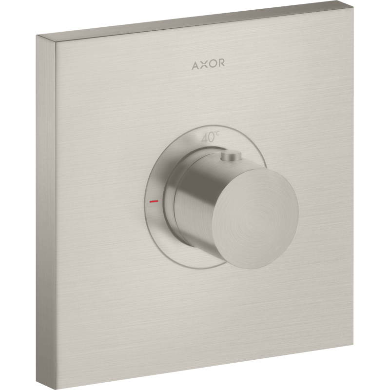 Bateria termostatyczna HighFlow, kwadratowa, podtynkowa Stal Szlachetna Optyczna ShowerSelect AXOR 36718800