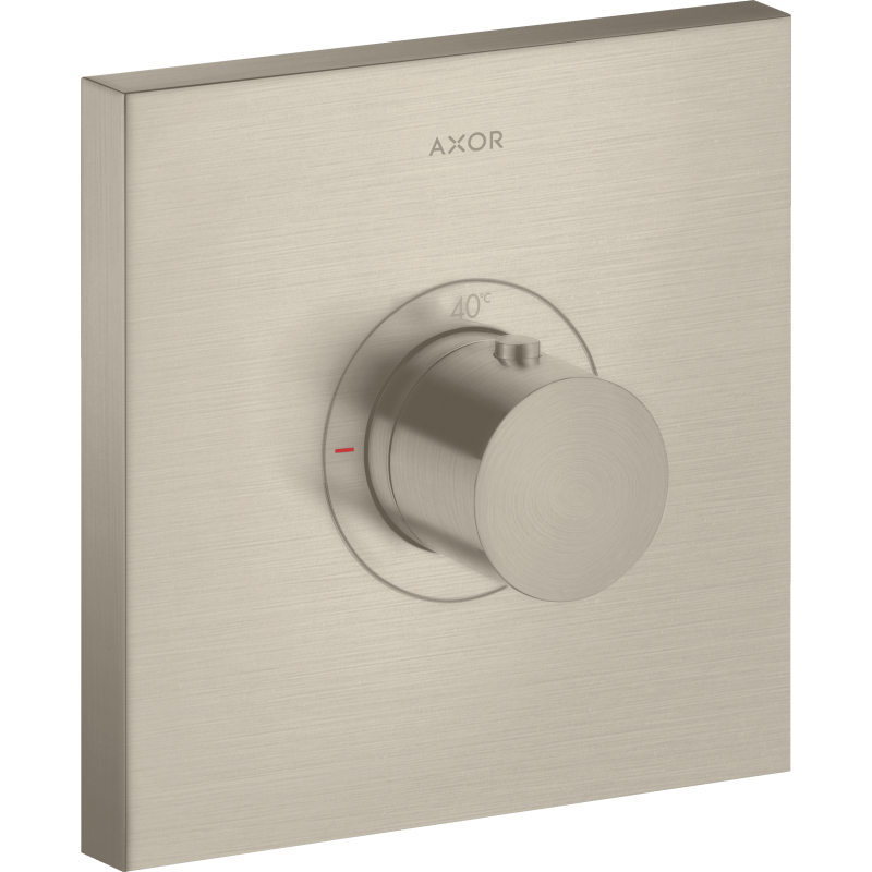 Bateria termostatyczna HighFlow, kwadratowa, podtynkowa Nikiel Szczotkowany ShowerSelect AXOR 36718820