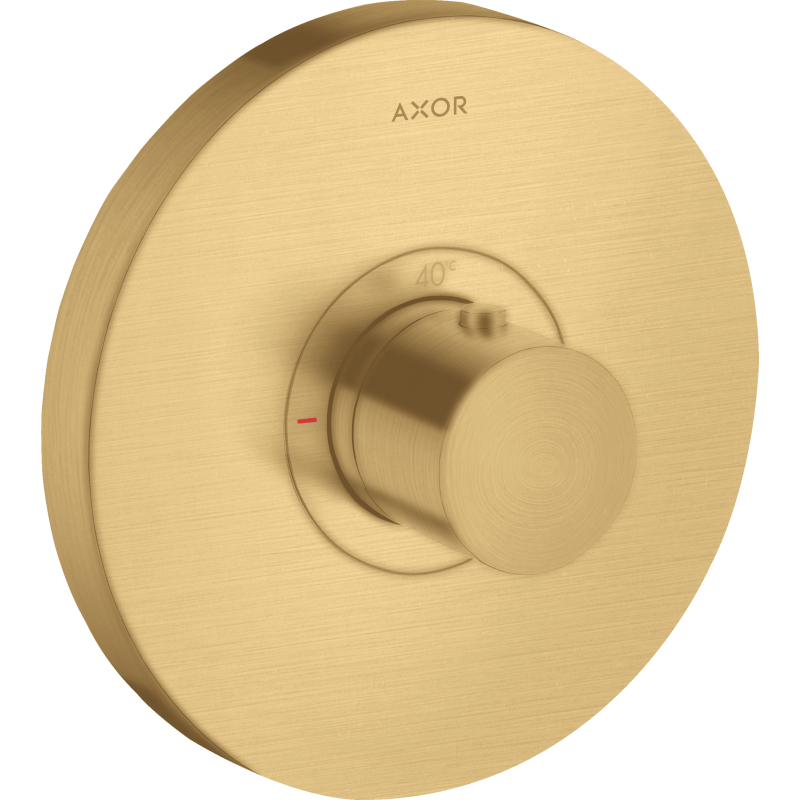 Bateria termostatyczna HighFlow, okrągła, podtynkowa Złoty Optyczny Szczotkowany ShowerSelect AXOR 36721250