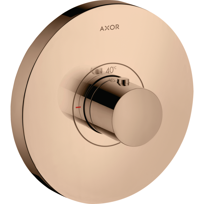 Bateria termostatyczna HighFlow, okrągła, podtynkowa Czerwony Złoty Polerowany ShowerSelect AXOR 36721300