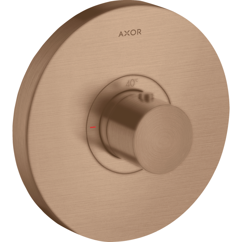 Bateria termostatyczna HighFlow, okrągła, podtynkowa Czerwony Złoty Szczotkowany ShowerSelect AXOR 36721310