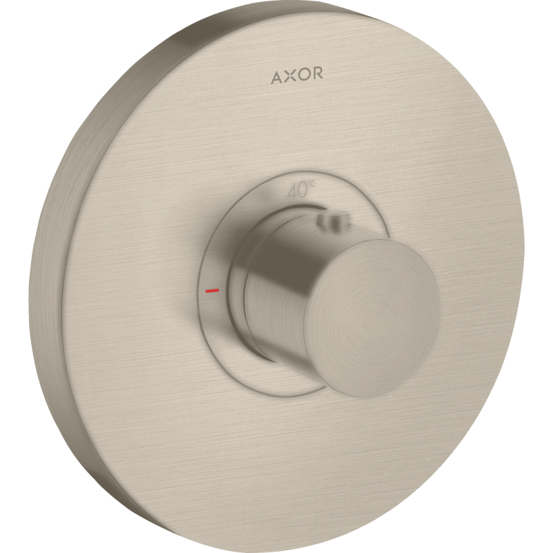 Bateria termostatyczna HighFlow, okrągła, podtynkowa Nikiel Szczotkowany ShowerSelect AXOR 36721820