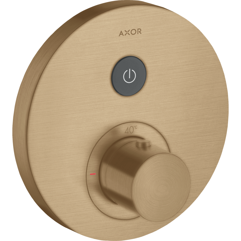 Bateria termostatyczna do 1 odbiornika, okrągła, podtynkowa Brąz Szczotkowany ShowerSelect AXOR 36722140