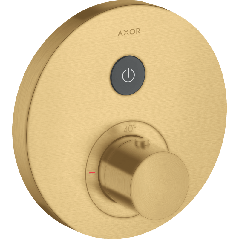 Bateria termostatyczna do 1 odbiornika, okrągła, podtynkowa Złoty Optyczny Szczotkowany ShowerSelect AXOR 36722250