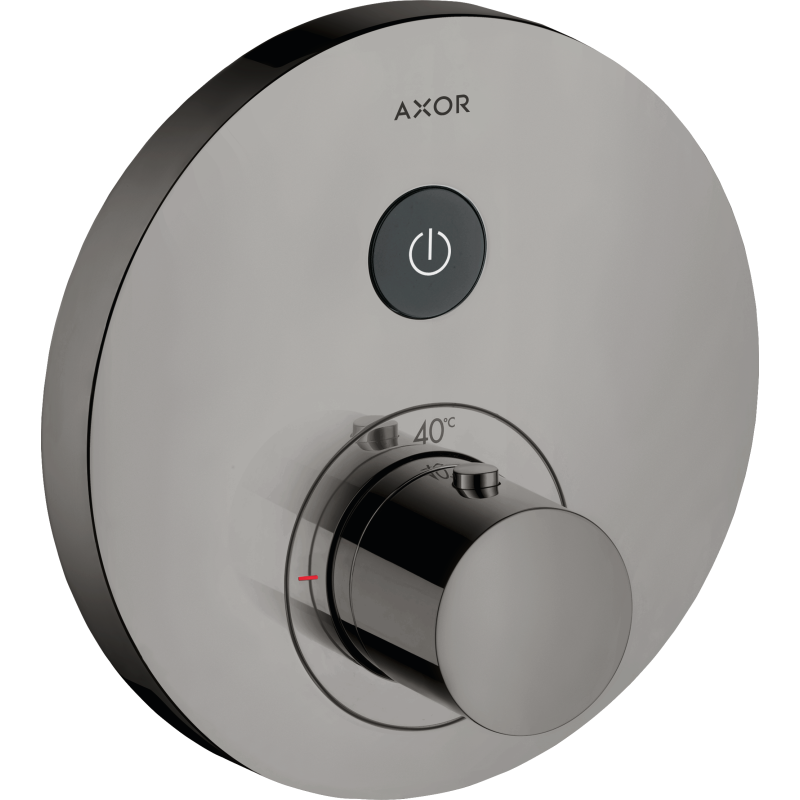 Bateria termostatyczna do 1 odbiornika, okrągła, podtynkowa Czarny Chrom Polerowany ShowerSelect AXOR 36722330
