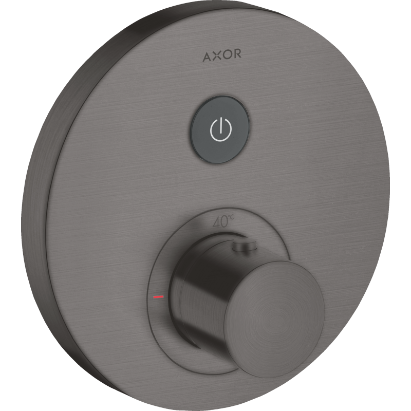 Bateria termostatyczna do 1 odbiornika, okrągła, podtynkowa Czarny Chrom Szczotkowany ShowerSelect AXOR 36722340