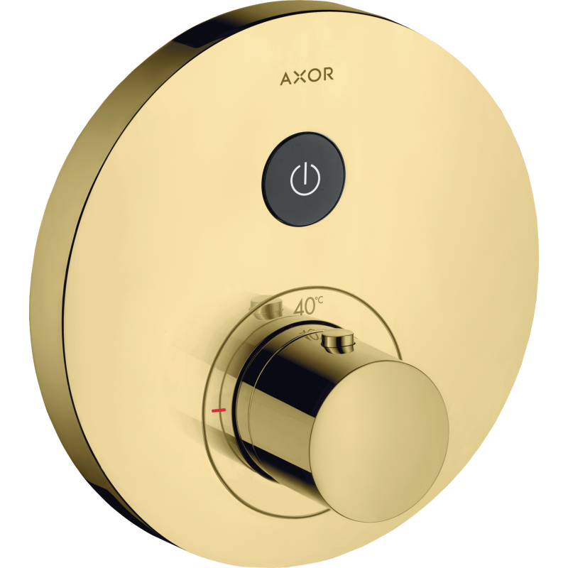 Bateria termostatyczna do 1 odbiornika, okrągła, podtynkowa Mosiądz Polerowany ShowerSelect AXOR 36722930