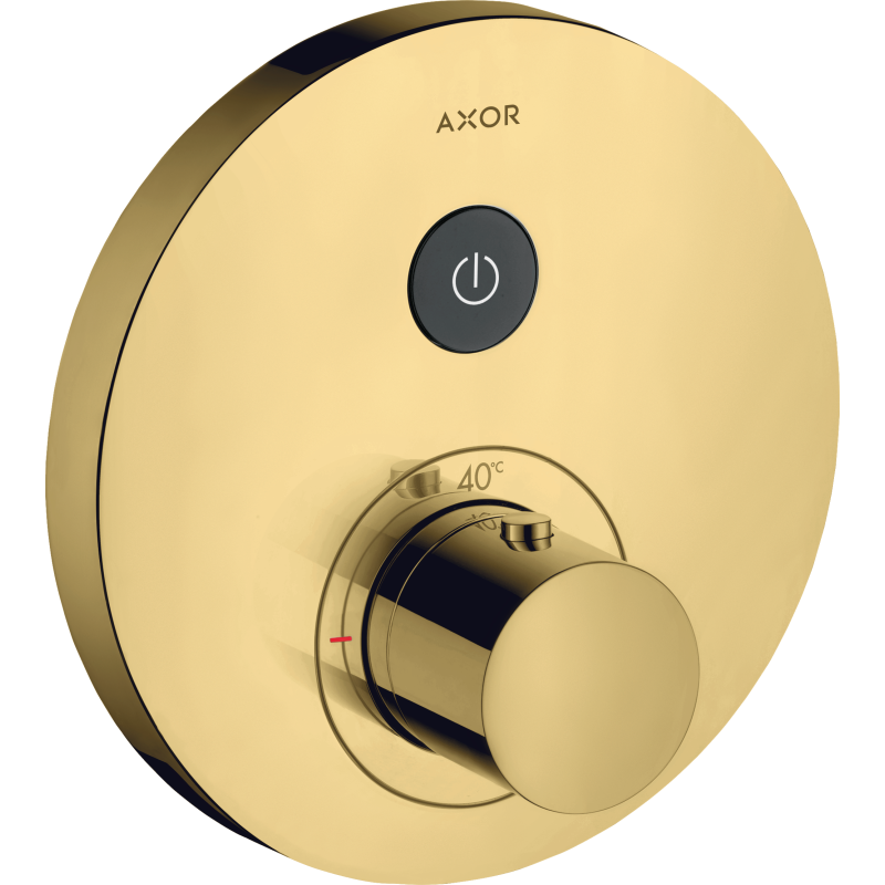 Bateria termostatyczna do 1 odbiornika, okrągła, podtynkowa Złoty Optyczny Polerowany ShowerSelect AXOR 36722990