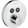 Bateria termostatyczna do 2 odbiorników, okrągła, podtynkowa Chrom ShowerSolutions AXOR 36723000