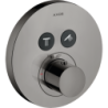 Bateria termostatyczna do 2 odbiorników, okrągła, podtynkowa Czarny Chrom Polerowany ShowerSolutions AXOR 36723330