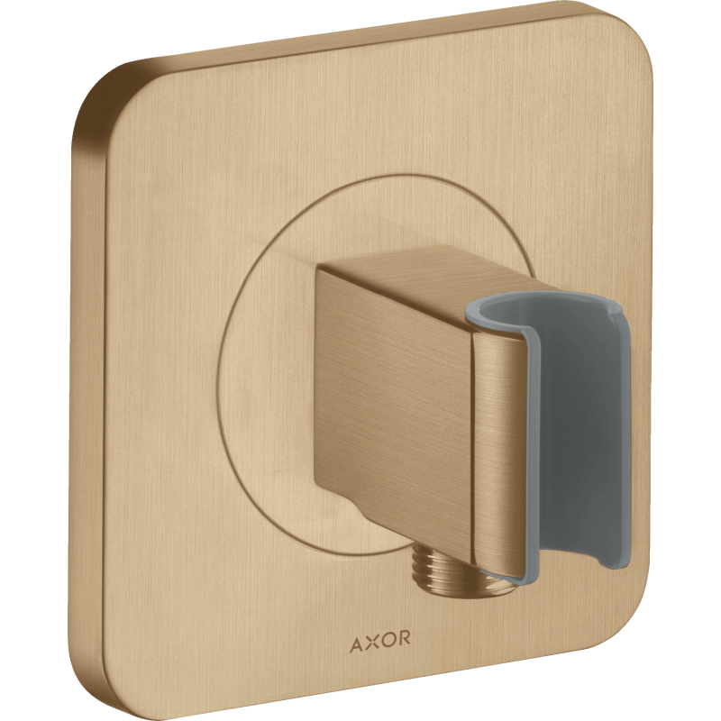 Przyłącze węża prysznicowego 120/120 z uchwytem, softsquare Brąz Szczotkowany Citterio E AXOR 36724140