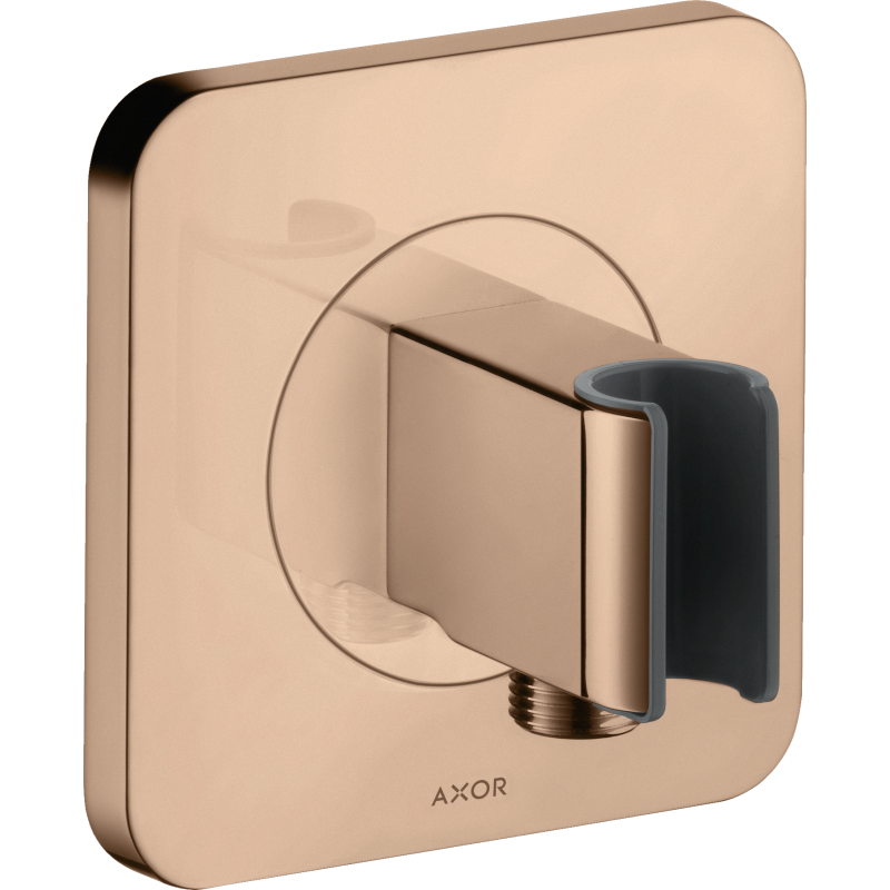 Przyłącze węża prysznicowego 120/120 z uchwytem, softsquare Czerwony Złoty Polerowany Citterio E AXOR 36724300