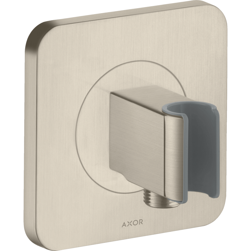 Przyłącze węża prysznicowego 120/120 z uchwytem, softsquare Nikiel Szczotkowany Citterio E AXOR 36724820