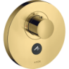 Bateria termo. HighFlow do 1 odbiornika z dodatkowym wyjściem, okrągła, podtynkowa Złoty poler ShowerSelect AXOR 36726990