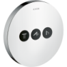 Zawór odcinający do 3 odbiorników, okrągły, podtynkowy Chrom ShowerSelect AXOR 36727000