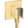 Przyłącze węża prysznicowego z uchwytem, kwadratowe Złoty Optyczny Szczotkowany ShowerSolutions AXOR 36734250