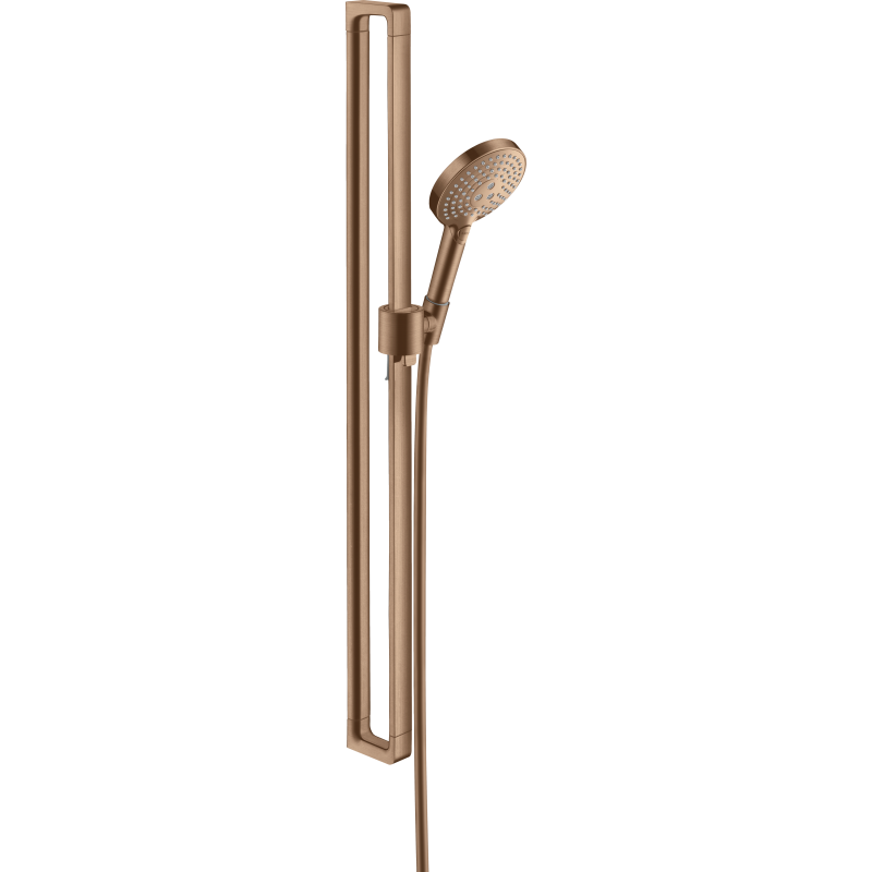 Zestaw prysznicowy 0,90 m z główką prysznicową 120 3jet Czerwony Złoty Szczotkowany Citterio E AXOR 36735310