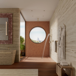 Drążek prysznicowy 0,90 m z wężem 1,60 m Brąz Szczotkowany Citterio E AXOR 36736140