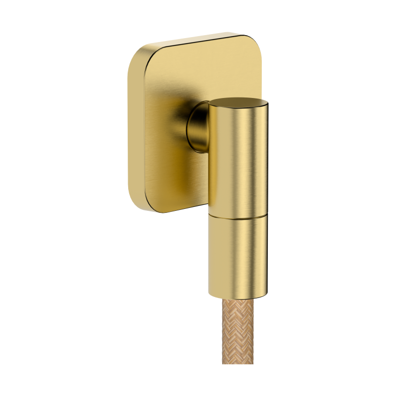 Drążek prysznicowy 0,90 m z wężem 1,60 m Złoty Optyczny Szczotkowany Citterio E AXOR 36736250