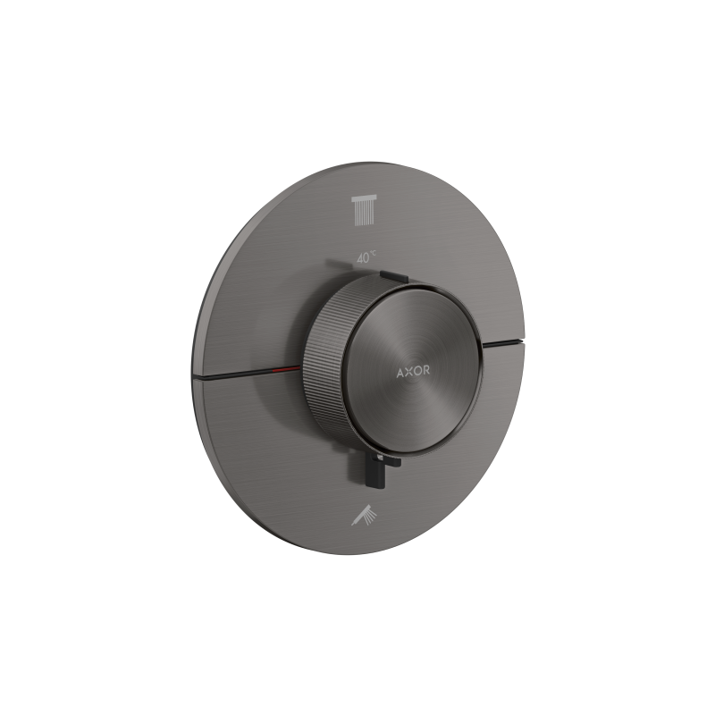 Bateria termostatyczna do 2 odbiorników, okrągła, podtynkowa Czarny Chrom Szczotkowany ShowerSelect ID AXOR 36750340