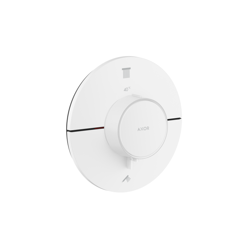 Bateria termostatyczna do 2 odbiorników, okrągła, podtynkowa Biały Matowy ShowerSelect ID AXOR 36750700