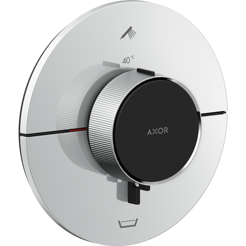 Bateria termostatyczna do 2 odbiorników, okrągła, podtynkowa Chrom ShowerSelect ID AXOR 36751000