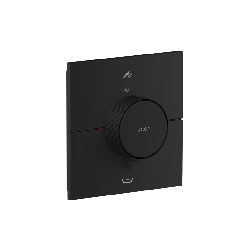 Bateria termostatyczna do 2 odbiorników, kwadratowa, podtynkowa Czarny Matowy ShowerSelect ID AXOR 36753670