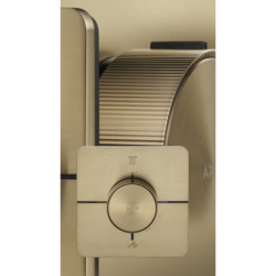 Bateria termostatyczna do 2 odbiorników, softsquare, podtynkowa Brąz Szczotkowany ShowerSelect ID AXOR 36754140