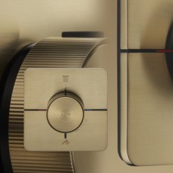 Bateria termostatyczna do 2 odbiorników, softsquare, podtynkowa Brąz Szczotkowany ShowerSelect ID AXOR 36754140