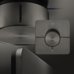 Bateria termostatyczna do 2 odbiorników, softsquare, podtynkowa Czarny Chrom Szczotkowany ShowerSelect ID AXOR 36754340