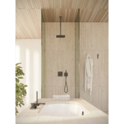 Bateria termostatyczna do 2 odbiorników, softsquare, podtynkowa Czarny Chrom Szczotkowany ShowerSelect ID AXOR 36754340