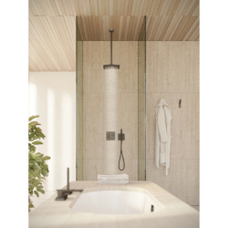 Bateria termostatyczna do 2 odbiorników, softsquare, podtynkowa Czarny Chrom Szczotkowany ShowerSelect ID AXOR 36754340