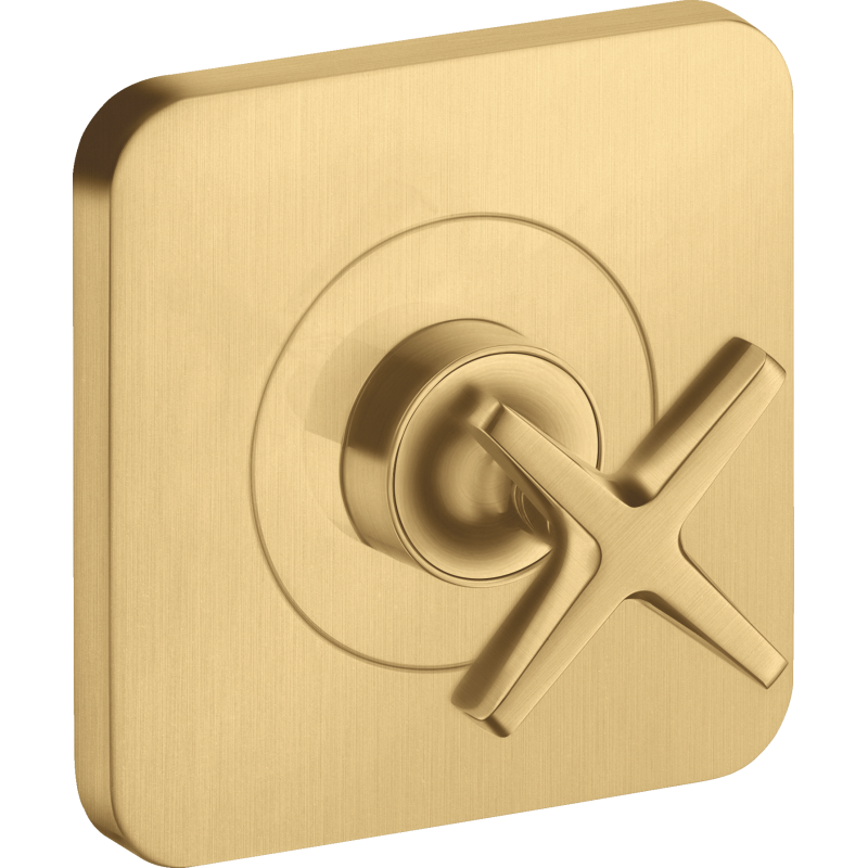 Zawór odcinający 120/120, podtynkowy Złoty Optyczny Szczotkowany Citterio E AXOR 36771250