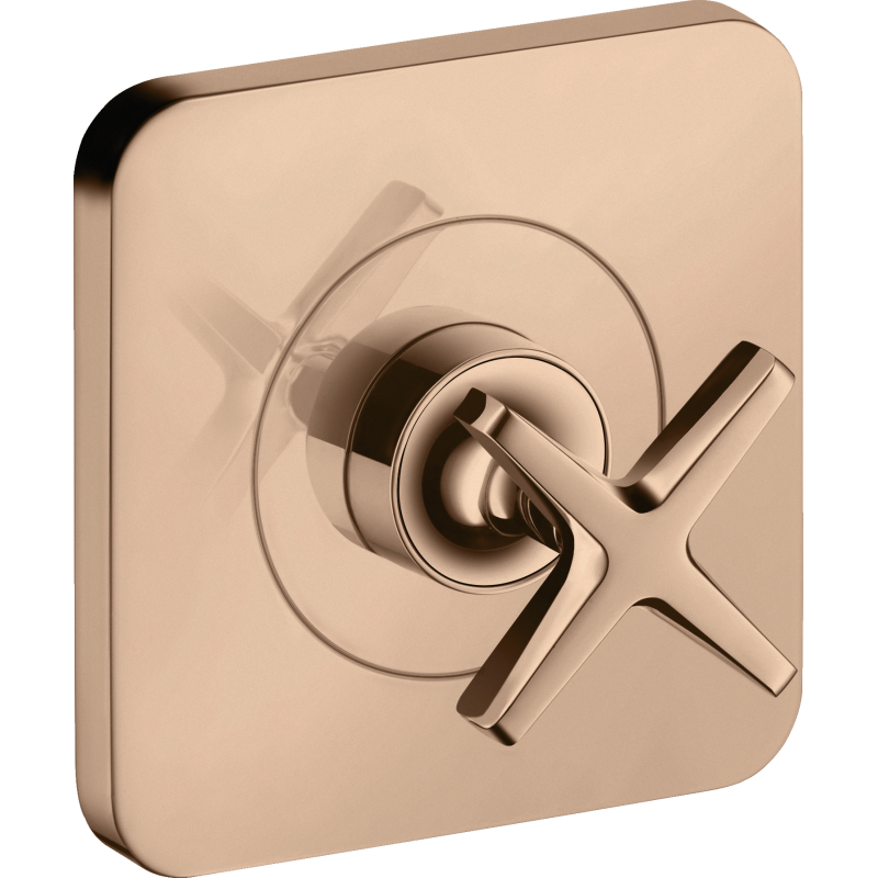 Zawór odcinający 120/120, podtynkowy Czerwony Złoty Polerowany Citterio E AXOR 36771300