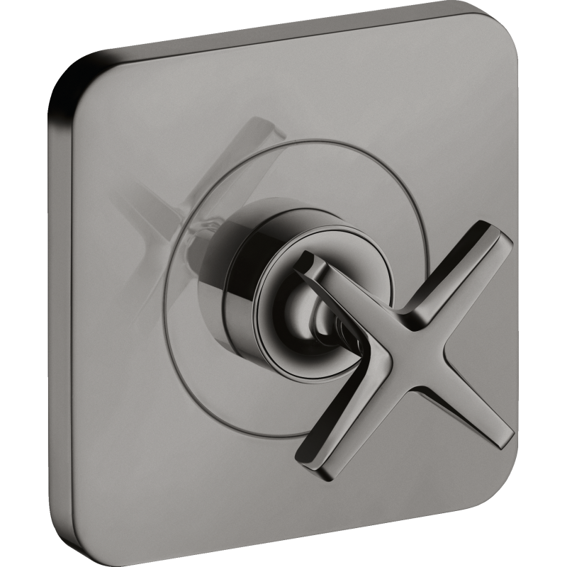 Zawór odcinający 120/120, podtynkowy Czarny Chrom Polerowany Citterio E AXOR 36771330