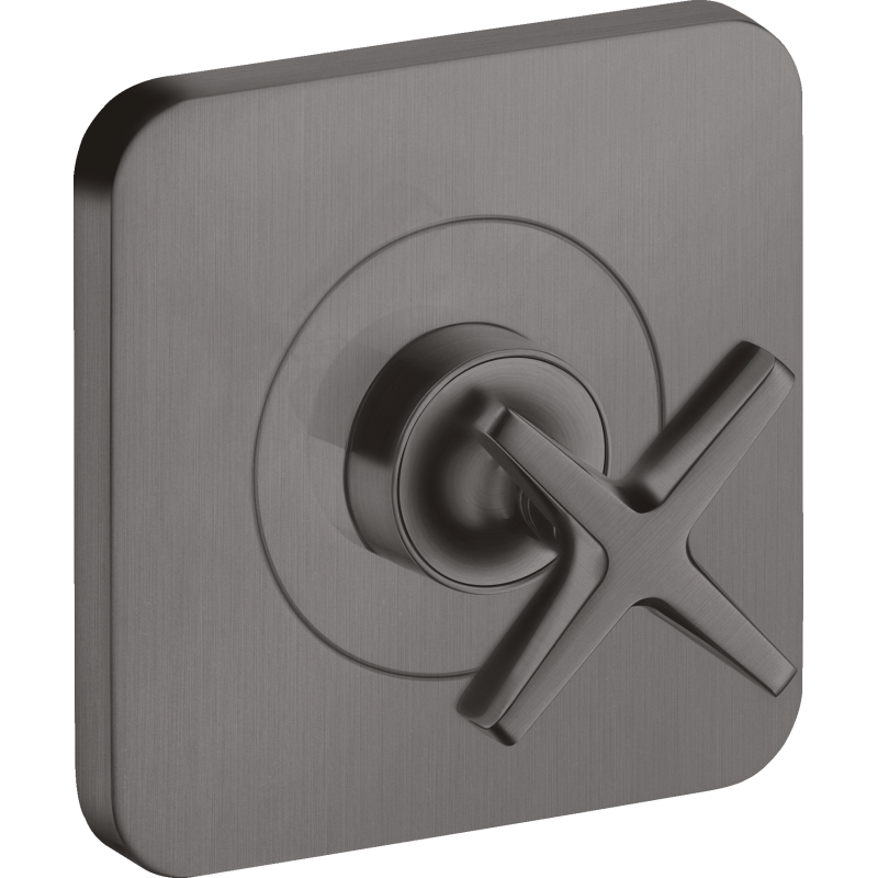 Zawór odcinający 120/120, podtynkowy Czarny Chrom Szczotkowany Citterio E AXOR 36771340