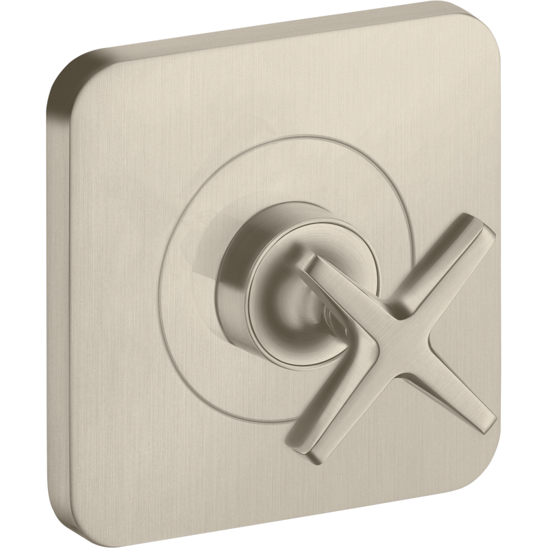 Zawór odcinający 120/120, podtynkowy Nikiel Szczotkowany Citterio E AXOR 36771820