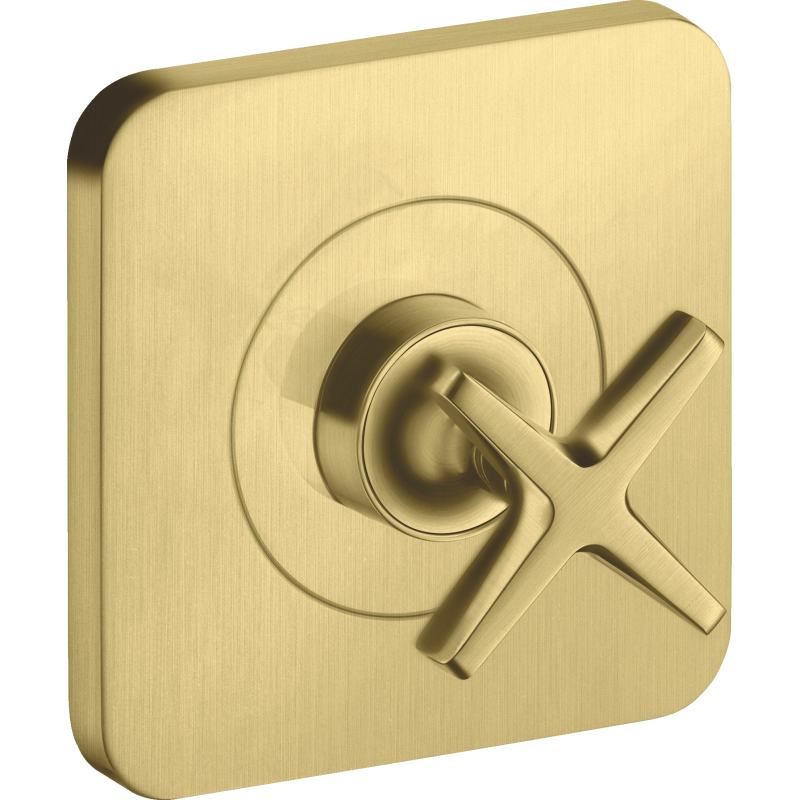 Zawór odcinający 120/120, podtynkowy Mosiądz Szczotkowany Citterio E AXOR 36771950