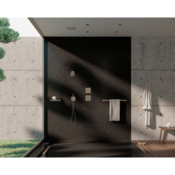 Bateria termostatyczna HighFlow, softsquare, podtynkowa Nikiel Szczotkowany ShowerSelect ID AXOR 36775820