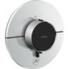 Bateria termostatyczna HighFlow do 1 odbiornika z dodatkowym wyjściem, okrągła, podtynkowa Chrom ShowerSelect ID AXOR 36776000