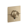 Bateria termo. HighFlow do 1 odbiornika z dodatkowym wyjściem, kwadratowa, podtynkowa Brąz brushed ShowerSelect ID AXOR 36777140