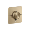 Bateria termo. HighFlow do 1 odbiornika z dodatkowym wyjściem, softsquare, podtynkowa Brąz brushed ShowerSelect ID AXOR 36778140
